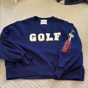 Judith March Navy Blue Golf Sweater